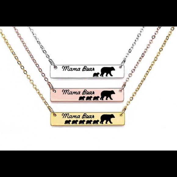 Jewelry - Mama Bear🐻 Necklace 1,2 & 3 Cubs -Multiple Colors